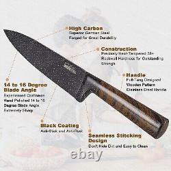12-Piece Kitchen Knife Set with Storage Block High Carbon German Stainless Steel