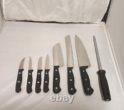 15-Piece Set of Wusthof Gourmet Knives and Wood Knife Block