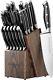18-piece Kitchen Knife Set With Block Wooden German Stainless Steel Chef Knife