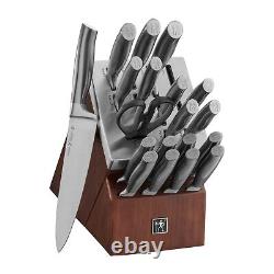 20-pc Self-Sharpening Knife Set with Block Henckels Graphite Brown