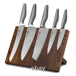 6x TURWHO Kitchen Paring Bread Chef Knife German Stainless Steel Knife Block Set
