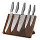 6x Turwho Kitchen Paring Bread Chef Knife German Stainless Steel Knife Block Set