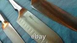 7 pc. Furi Kitchen Knife Set with Storage Block, Chef Knives & Fork Cleanstore
