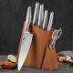 7x Turwho Chef Knife German Steel Kitchen Knife With Knife Block Kitchen Shears