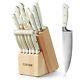 Carote 14 Pieces Knife Set With Wooden Block Stainless Steel Knives Dishwasher