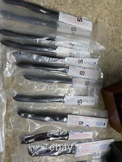 CUTCO Homemaker +8 Knife Block Set NEW! SHARPENABLE! Classic/Black Straight Edg