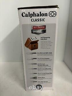 Calphalon Classic Self Sharpening Cutlery 15 Pieces Knife Block Set Carbon Steel