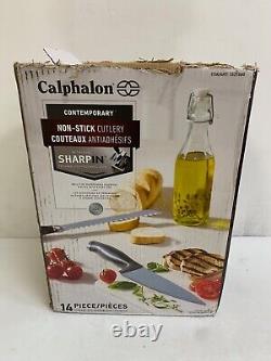 Calphalon Contemporary 14 Piece Knife Block Set New with damages