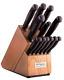 Cold Steel 13-piece Classic Kitchen Knife Set With Block Cooking Cutlery 59ksset