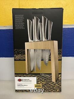 CuisinePro Damashiro Mizu 7 Piece Knife Block Set Japanese Steel New In Box
