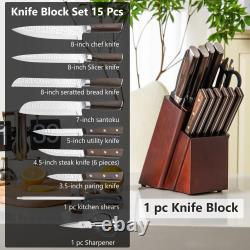 Daily Necessities Kitchen Knife Set Stainless Steel Knife Block Set