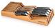 German Steel Forged 6-piece Knife Set With Bamboo In Drawer Storage Knife Block