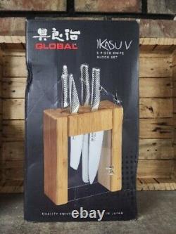 Global Ikasu 5 pc. Knife Block Set G-79629
