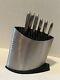 Global Sai 7 Piece Professional Cutlery Block Stainless Knife Set. New No Box