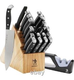 HENCKELS Razor-Sharp 20 Piece Knife Set With Block, Plus Knife Sharper