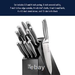 Henckels Modernist 13-pc Knife Set with Block, Chef Knife, Paring Knife, Steak