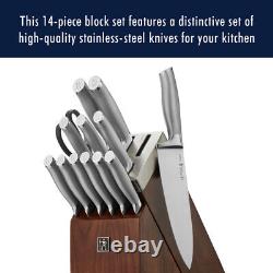 Henckels Modernist 14-pc Self-Sharpening Knife Set with Block, Chef Knife