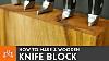 How To Make A Knife Block That Can Hold Your Cookbook Woodworking I Like To Make Stuff