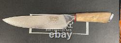 Junyujiangchen Damascus Knife set japenese VG-10 shadow wood handle no block