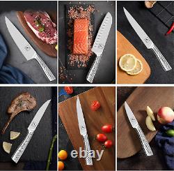 Knife Set, 14PCS Knife Sets for Kitchen with Block, One-Piece Kitchen Knife Set