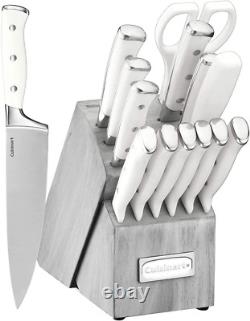 Knife Set with Block Kitchen 15-Piece Stainless Steel Piece German Set, Wooden