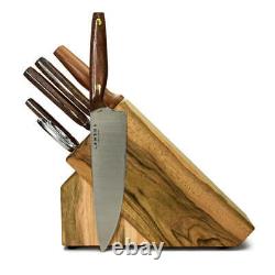 Lamson Cutlery Vintage Series 7pc Cutlery Set with Walnut Block Made in USA