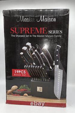 Master Maison Supreme 19pc Knife Set With Block