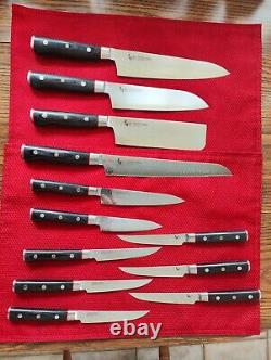 Mcusta Zanmai Classic Pro Japanese Kitchen Knife Set With Block Plus Bonus