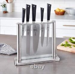 Mercer Culinary Züm 6-Piece Forged Block Set, Stainless Steel/Glass M19100