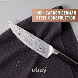 NEW! Premium-Stainless Steel 15-Piece SharpIN Knife Set with Sharpening Block