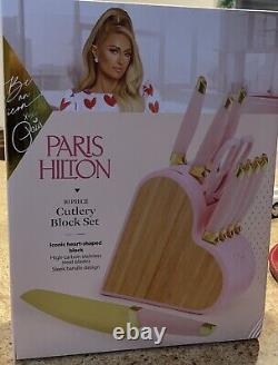 Paris Hilton 10-peice heart shaped stainless steel knife Block Set