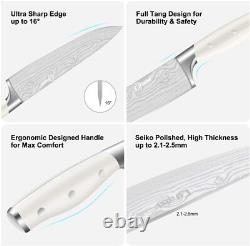 Professional Knife Block Set Chef Kitchen Knives Cutlery Sharp Scissors