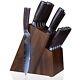 Senken 16-piece Natural Acacia Wood Kitchen Knife Block Set Japanese Chef's