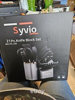 Syvio 21 Piece Knife Block Set Noys-225