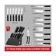 Tuo Black Phoenix 17 Piece Knife Set With Block Gift Box New