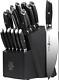 Tuo Knife Block Set 17 Pcs Kitchen Knife Set With Wooden Block, Falcon Series