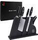Tuo Knife Set 8 Pcs Kitchen Knife Set With Wooden Block, German Hc Stainless