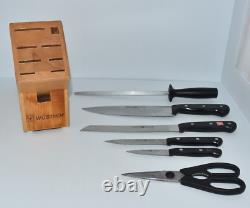 Wusthof 7-piece Knife Set with Wustof wooden block