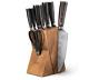 Yatoshi 9 Piece Block Set Pro Kitchen Knife Set Ultra Sharp High Carbon Steel