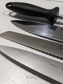 ZWILLING J. A. HENCKELS PROFESSIONAL 6-PIECE KNIFE SET WITH WOOD BLOCK Germany