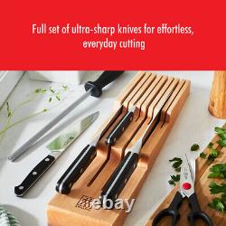 ZWILLING Pro 7-pc Knife Block Set with In-Drawer Knife Tray