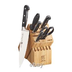 ZWILLING Professional S Knife Set with Block, Chef's Knife, Serrated Utility