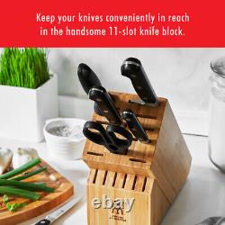 ZWILLING Professional S Knife Set with Block, Chef's Knife, Serrated Utility