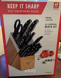 ZWILLING Twin Signature 15-Piece German Knife Set, with Block