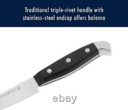 Ensemble de couteaux 15 pièces HENCKELS de qualité premium avec bloc, tranchants comme des rasoirs, fabriqués en Allemagne