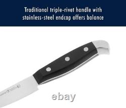 Ensemble de couteaux HENCKELS de qualité supérieure de 15 pièces avec bloc, ultra tranchants