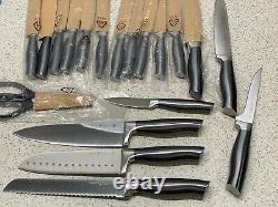 Ensemble de couteaux Henckels Graphite 19 pièces - Couteaux Seulement, le bloc de couteaux manque