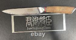 Ensemble de couteaux Junyujiangchen Damascus avec manche en bois d'ombre japonais VG-10 - sans bloc