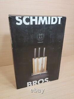 Ensemble de couteaux Schmidt Bros Carbon No. 6 de 7 pièces avec bloc magnétique en acacia Midtown