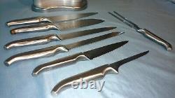 Ensemble de couteaux de cuisine Furi de 7 pièces avec bloc de rangement, couteaux de chef et fourchette Cleanstore